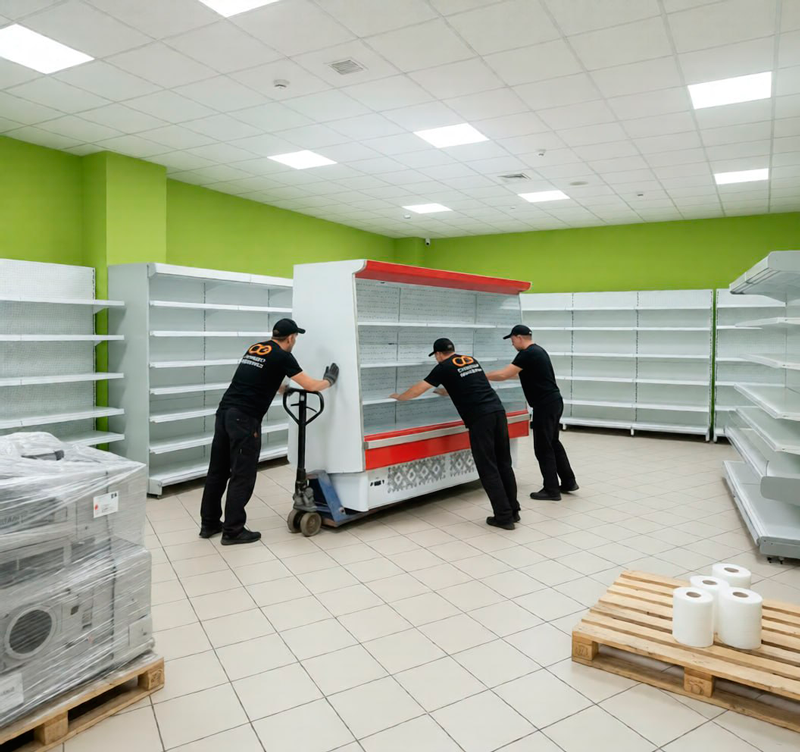Переезд магазина в Окуловке